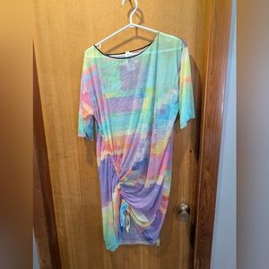 Wolford Pastel Rainbow Sheer Swim Coverup